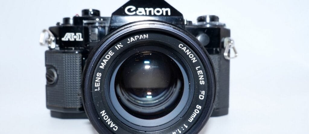 Appareil Canon A1 et 50 mm f/1.4 SSC